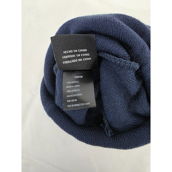 NBA Cuff Knit Winter Hat Cap Beanie Toboggan Red White Blue w/ Logo - Picture 4 of 4